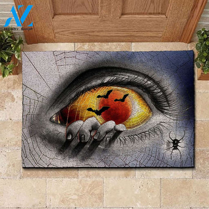 Halloween Scary Eye Doormat Indoor And Outdoor Mat Entrance Rug Sweet Home Decor Housewarming Gift Gift For Friend Family Stem Feminist