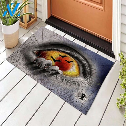 Halloween Scary Eye Doormat Indoor And Outdoor Mat Entrance Rug Sweet Home Decor Housewarming Gift Gift For Friend Family Stem Feminist