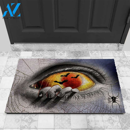 Halloween Scary Eye Doormat Indoor And Outdoor Mat Entrance Rug Sweet Home Decor Housewarming Gift Gift For Friend Family Stem Feminist