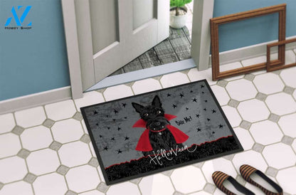 Halloween Scottish Terrier Dog Doormat Welcome Mat Housewarming Gift Home Decor Funny Doormat Gift For Friend Gift For Dog Lovers Halloween Day Gift