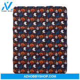 Halloween Sherpa Fleece Blanket, Black Orange Pumpkins Ghosts Spooky Soft Fluffy Adult Kids Gift For Friend Family Home Decor Bedding Couch Sofa Soft and Comfy Cozy