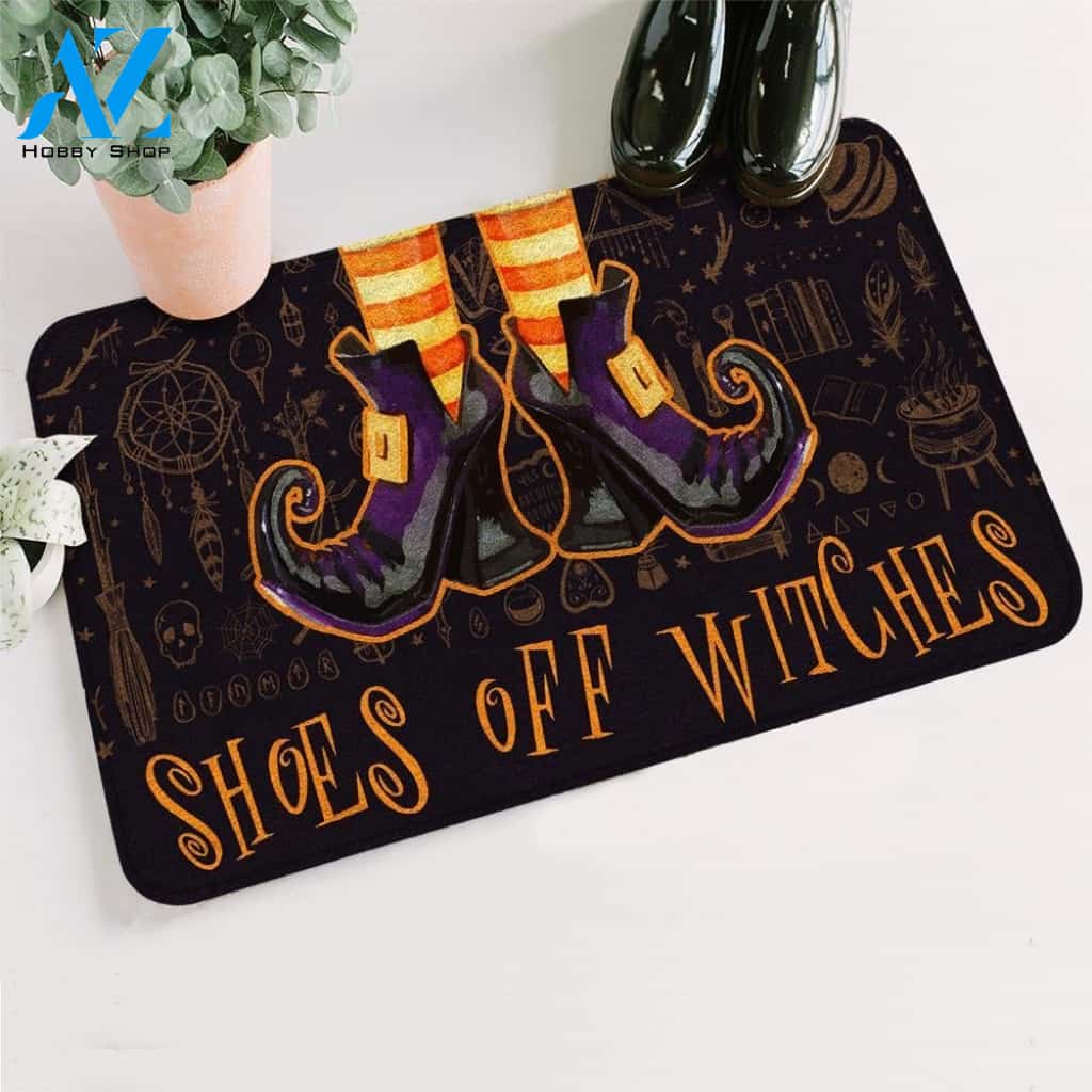 Halloween Shoes Off Witches Doormat Indoor And Outdoor Mat Entrance Rug Sweet Home Decor Housewarming Gift Gift For Friend Family Stem Feminist