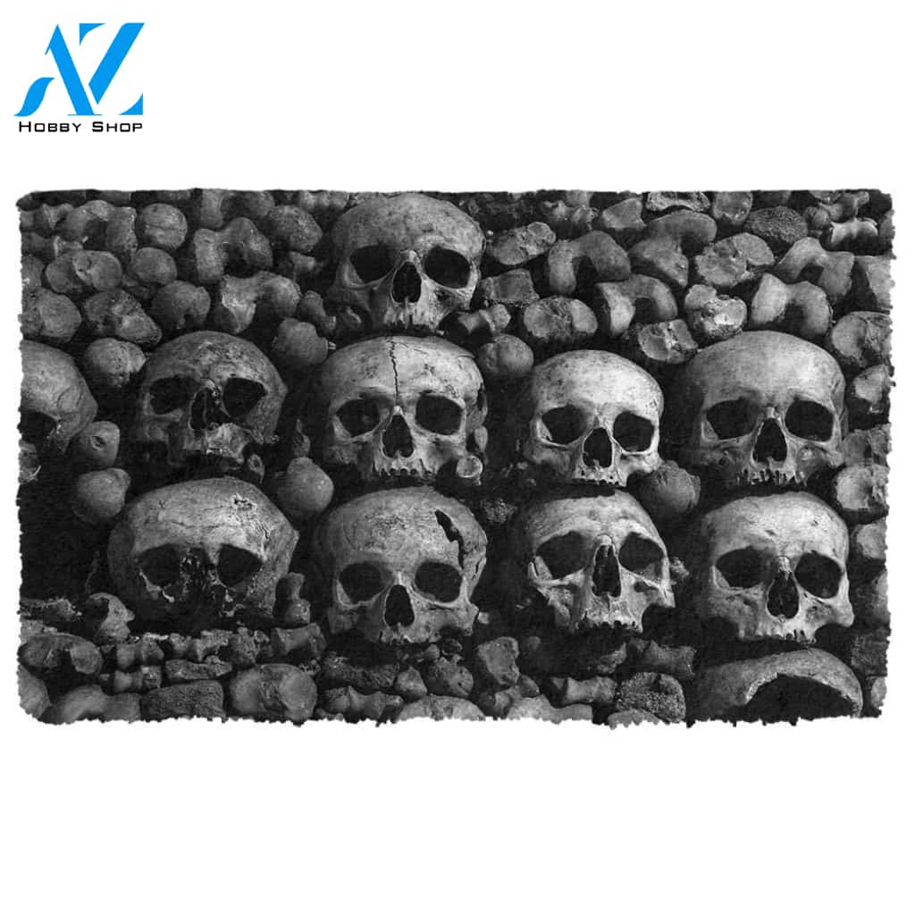 Halloween Skeleton Head Doormat Indoor And Outdoor Mat Entrance Rug Sweet Home Decor Housewarming Gift Gift For Friend Family Stem Feminist