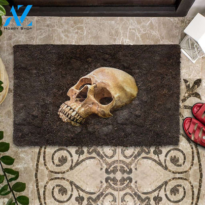 Halloween Skull Bury Underground Doormat Indoor And Outdoor Mat Entrance Rug Sweet Home Decor Housewarming Gift Gift For Friend Family Stem Feminist