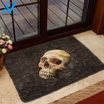 Halloween Skull Bury Underground Doormat Indoor And Outdoor Mat Entrance Rug Sweet Home Decor Housewarming Gift Gift For Friend Family Stem Feminist