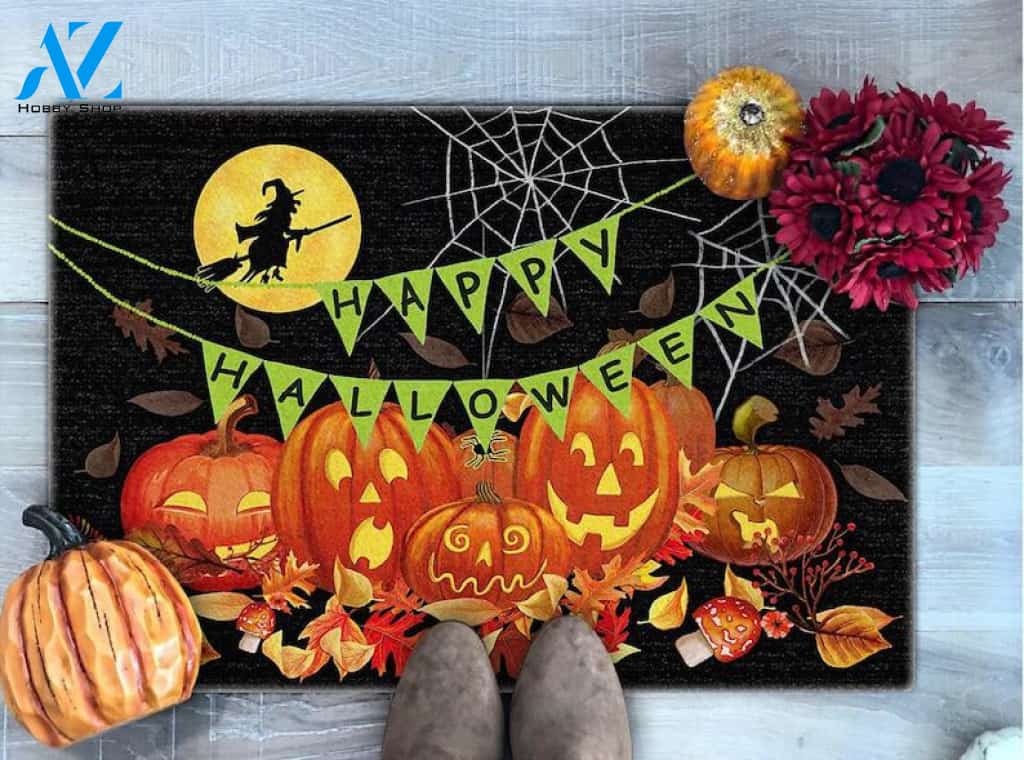Halloween Spiderweb And Jack O Lantern Equality Doormat Indoor And Outdoor Mat Entrance Rug Sweet Home Decor Housewarming Gift Gift For Friend Family Stem Feminist