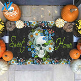 Halloween Sweet Home Skull Doormat
