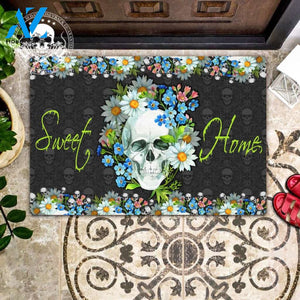 Halloween Sweet Home Skull Doormat
