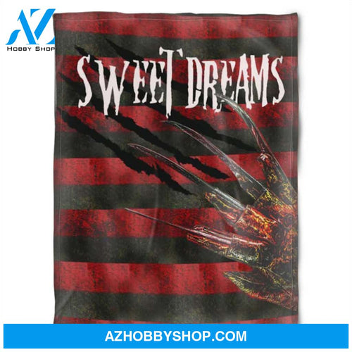 Halloween Sweet Red Dream Fleece Blanket Halloween Adult Blanket
