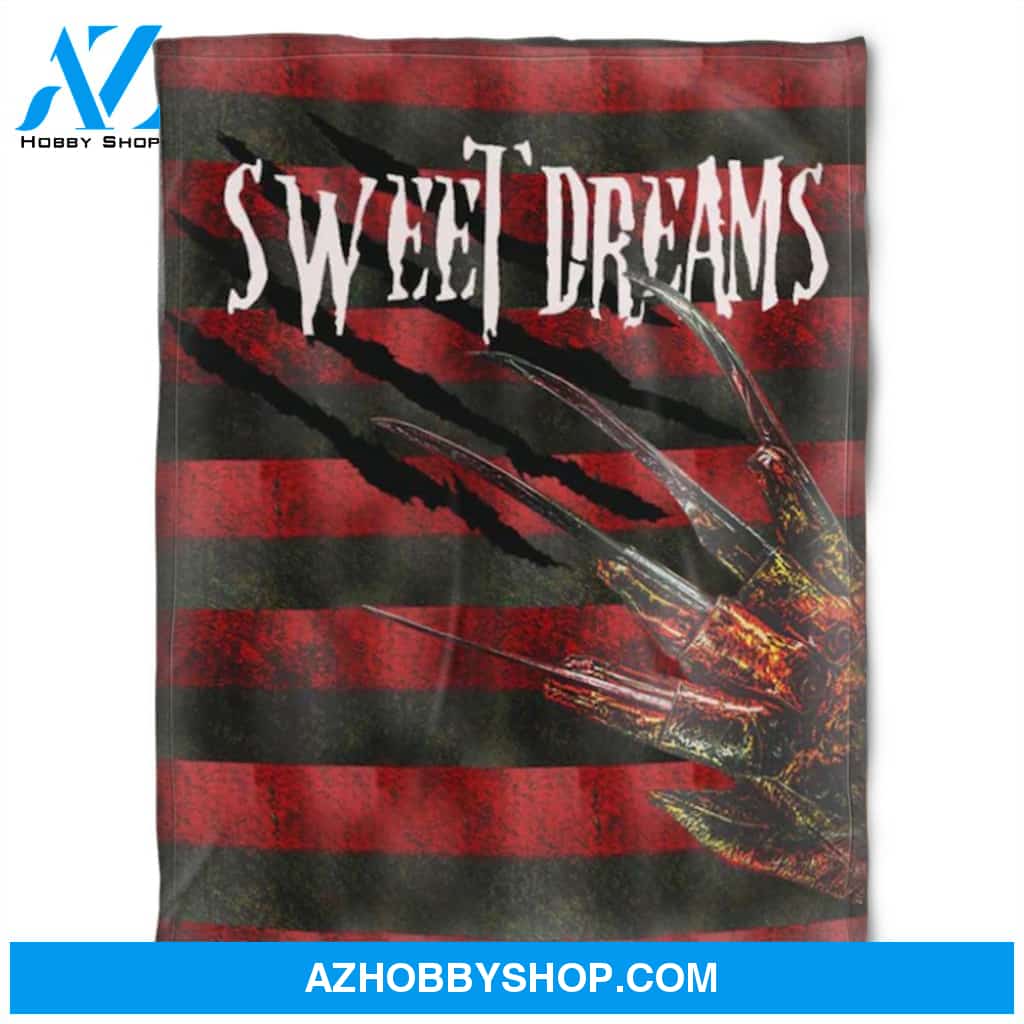 Halloween Sweet Red Dream Fleece Blanket Halloween Adult Blanket