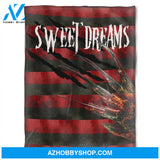 Halloween Sweet Red Dream Fleece Blanket Halloween Adult Blanket, Pumpkins Emotions Halloween,Trick or Treat Home Decor Bedding Couch Sofa Soft And Comfy Cozy