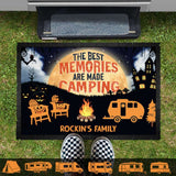 Halloween The Best Memories Are Made Camping Doormat, Camping Gift, Custom RV Camping