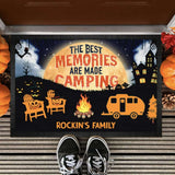 Halloween The Best Memories Are Made Camping Doormat, Camping Gift, Custom RV Camping