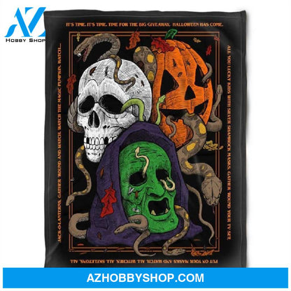 Halloween The Big 3 Halloween Fleece Blanket Halloween Adult Blanket