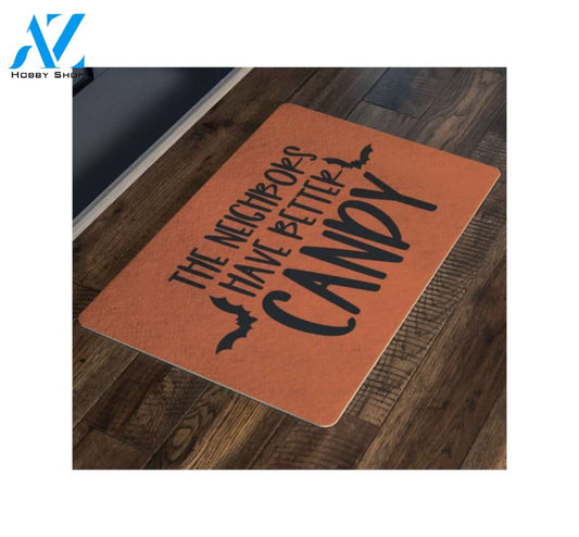 Halloween The Neighbors Have Better Candy Equality Doormat Indoor And Outdoor Mat Entrance Rug Sweet Home Decor Housewarming Gift Gift For Friend Family Stem Feminist