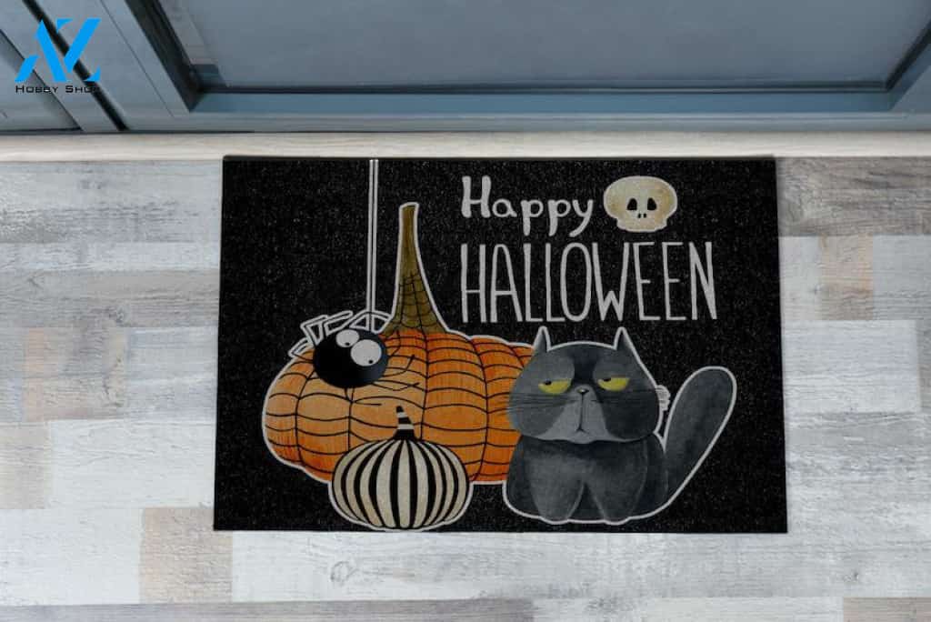 Halloween The Silly Cat Equality Doormat Indoor And Outdoor Mat Entrance Rug Sweet Home Decor Housewarming Gift Gift For Friend Family Stem Feminist