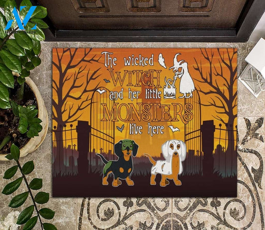 Halloween The Wicked Witch And Her Little Monsters Equality Doormat Indoor And Outdoor Mat Entrance Rug Sweet Home Decor Housewarming Gift Gift For Friend Family Stem Feminist