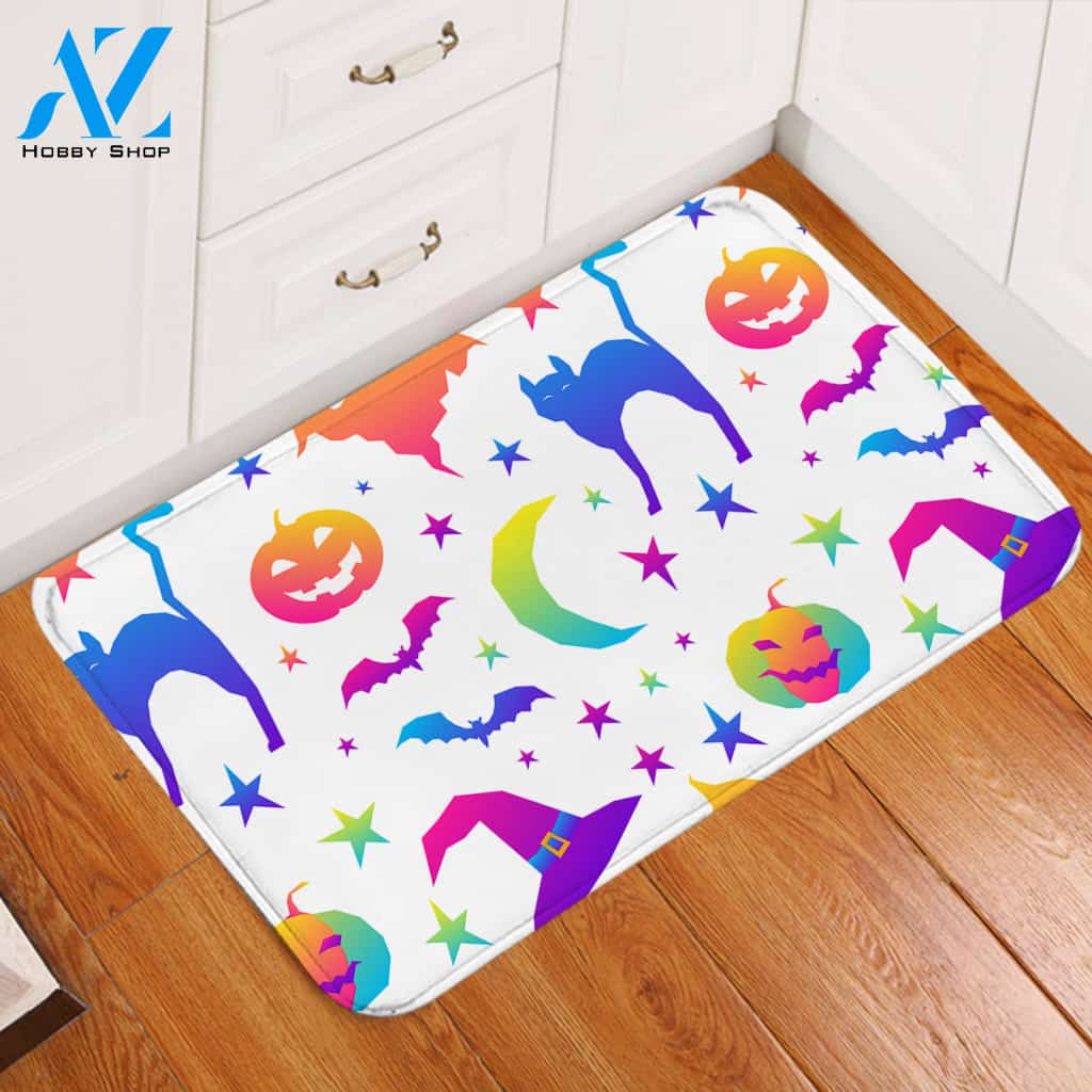Halloween Theme Bright Door Mat