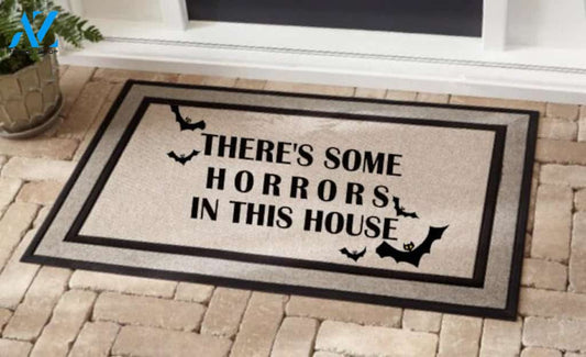 Halloween There Is Some Horrors In This House Equality Doormat Indoor And Outdoor Mat Entrance Rug Sweet Home Decor Housewarming Gift Gift For Friend Family Stem Feminist