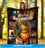 Halloween This Is My Halloween Fleece Blanket Gift For Family, Birthday, Halloween, Couple Gift Home Decor Bedding Couch Sofa Soft and Comfy