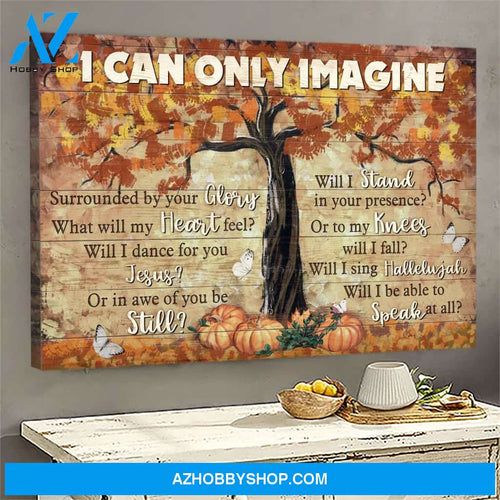 Halloween tree - I can only imagine Landscape Canvas Prints, Wall Art
