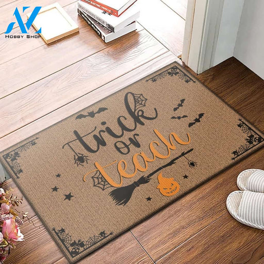 Halloween Trick Or Teach Equality Doormat Indoor And Outdoor Mat Entrance Rug Sweet Home Decor Housewarming Gift Gift For Friend Family Stem Feminist