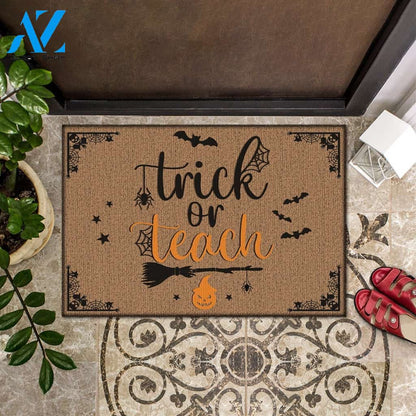 Halloween Trick Or Teach Equality Doormat Indoor And Outdoor Mat Entrance Rug Sweet Home Decor Housewarming Gift Gift For Friend Family Stem Feminist