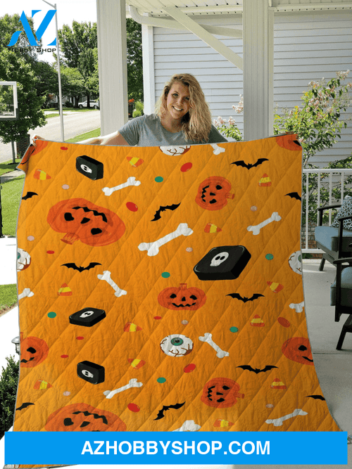 Halloween Trick Or Treat Fleece Blanket