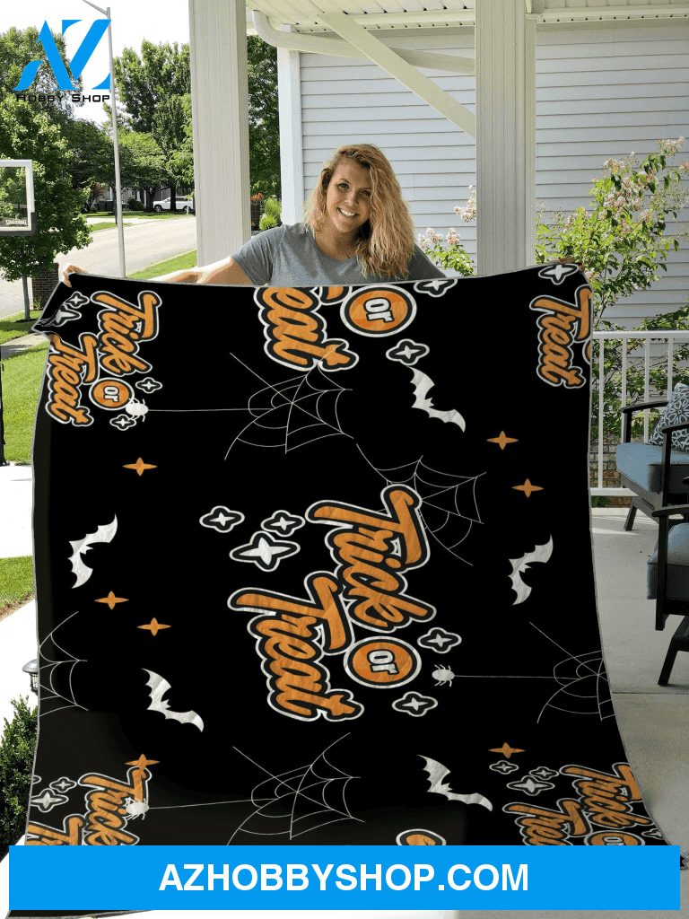 Halloween Trick Or Treat Fleece Blanket