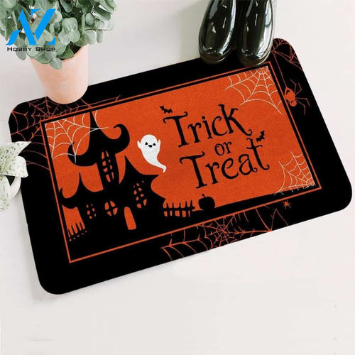 Halloween Trick Or Treat Flying Ghost Doormat Indoor And Outdoor Mat Entrance Rug Sweet Home Decor Housewarming Gift Gift For Friend Family Stem Feminist