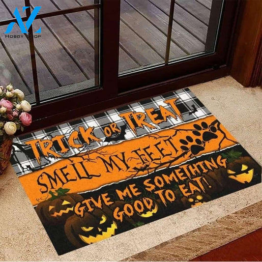 Halloween Trick Or Treat Smell My Feet Pumpkin Doormat Gift For Friend Family Home Decor Warm House Gift Welcome Mat Halloween Decor