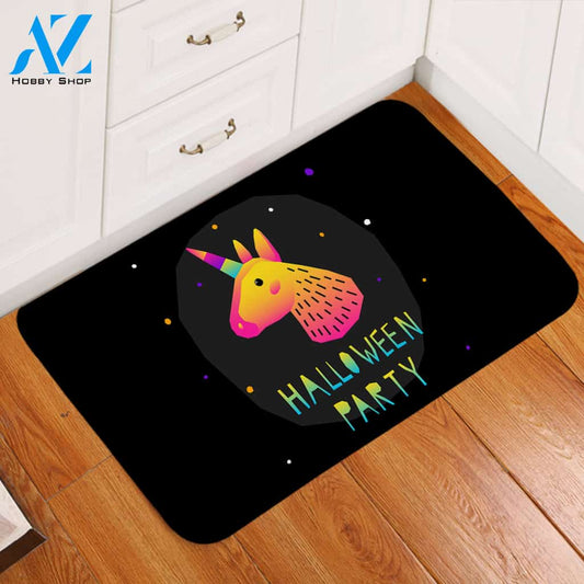 Halloween Unicorn Door Mat