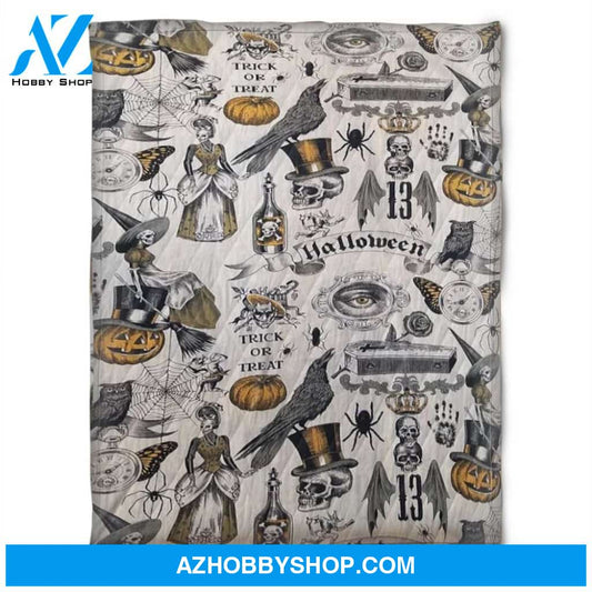 Halloween Vintage Halloween Fleece Blanket Halloween Adult Blanket