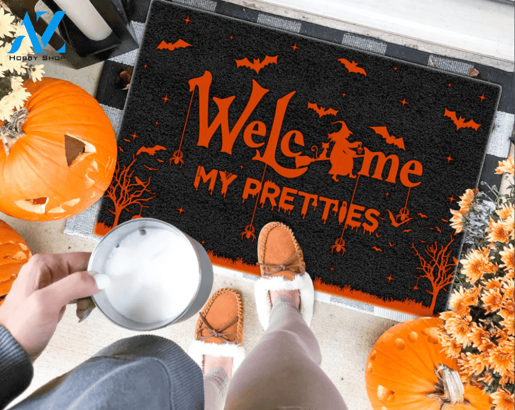 Halloween Welcome My Pretties Equality Doormat Indoor And Outdoor Mat Entrance Rug Sweet Home Decor Housewarming Gift Gift For Friend Family Stem Feminist