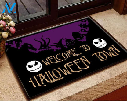 Halloween Welcome To Halloween Town Equality Doormat Indoor And Outdoor Mat Entrance Rug Sweet Home Decor Housewarming Gift Gift For Friend Family Stem Feminist
