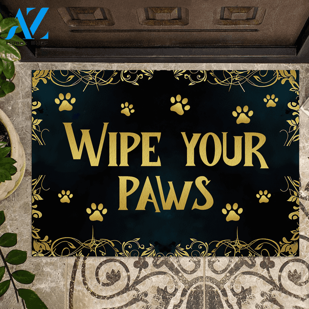Halloween Wipe Your Paws Funny Doormat Gift For Dog Cat Lovers Birthday Gift Home Decor Warm House Gift Welcome Mat Halloween Decor
