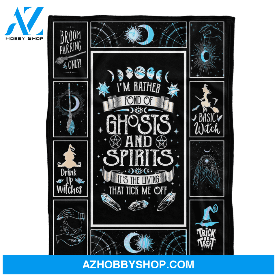 Halloween Witch Ghosts Spirit Fleece Blanket Halloween Adult Blanket, Pumpkins Emotions Halloween,Trick or Treat Home Decor Bedding Couch Sofa Soft And Comfy Cozy