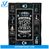 Halloween Witch Ghosts Spirit Fleece Blanket Halloween Adult Blanket, Pumpkins Emotions Halloween,Trick or Treat Home Decor Bedding Couch Sofa Soft And Comfy Cozy