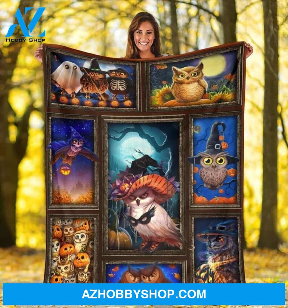 Halloween Witch Owns Fleece Blanket Halloween Adult Blanket, Pumpkins Emotions Halloween,Halloween Baby Blanket