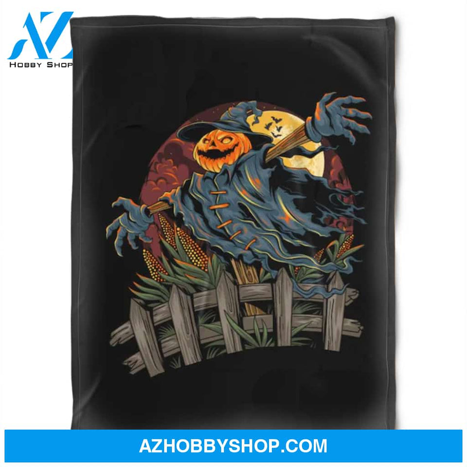 Halloween Witch Pumkins Fleece Blanket Halloween Adult Blanket, Pumpkins Emotions Halloween,Trick or Treat Home Decor Bedding Couch Sofa Soft And Comfy Cozy