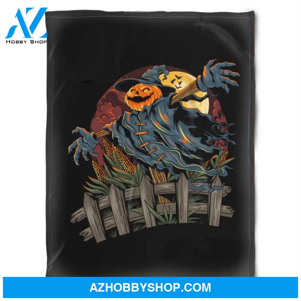 Halloween Witch Pumkins Fleece Blanket Halloween Adult Blanket, Pumpkins Emotions Halloween,Trick or Treat Home Decor Bedding Couch Sofa Soft And Comfy Cozy