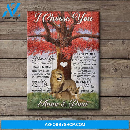 Hand In Hand - Personalized Custom Name Canvas