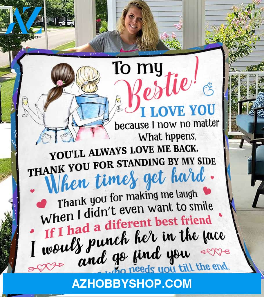 Hand Written Blanket, To My Besties - Gift Idea For Best Friend Quilt Blanket V2