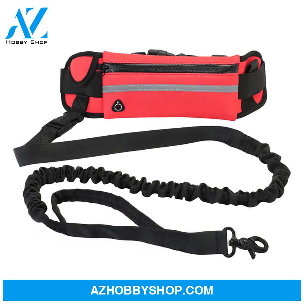 Hands Free Dog Leash Pet Walking And Training Belt With Shock Absorbing Bungee For Up To 180Lbs