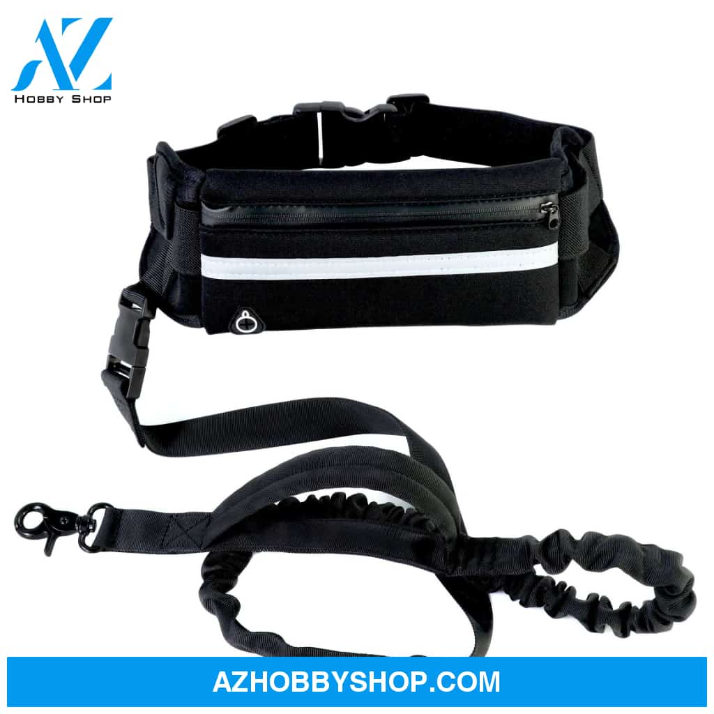 Hands Free Dog Leash Pet Walking And Training Belt With Shock Absorbing Bungee For Up To 180Lbs