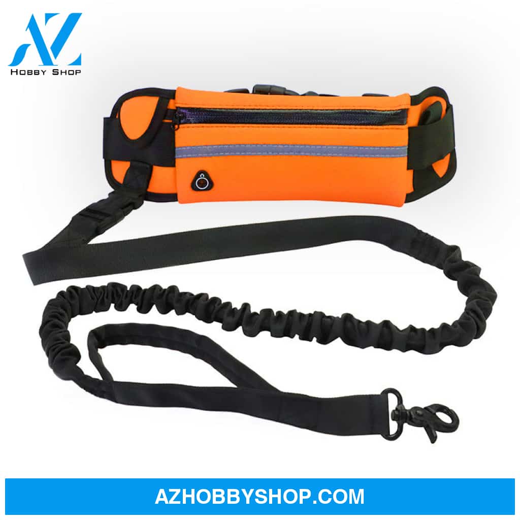 Hands Free Dog Leash Pet Walking And Training Belt With Shock Absorbing Bungee For Up To 180Lbs