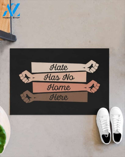 Hands Hate Has No Home Here Equality Indoor And Outdoor Doormat Warm House Gift Welcome Mat Birthday Gift For Friend Family