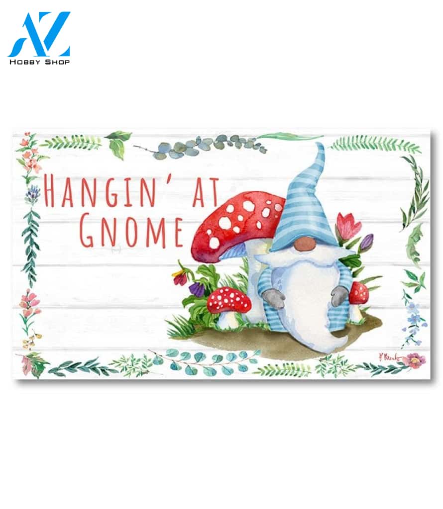 Hangin' at Gnome Doormat - 18" x 30"
