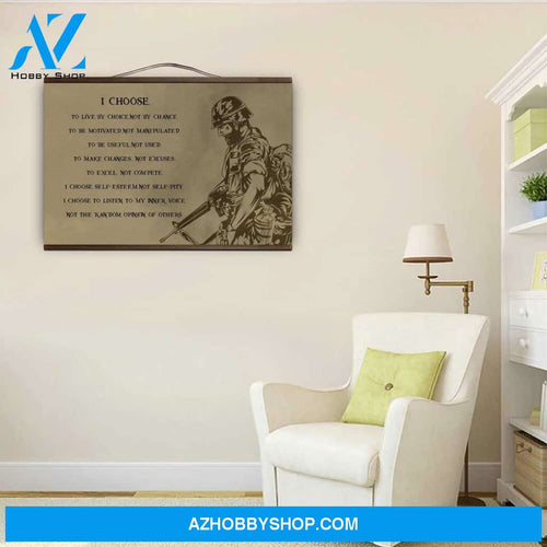 (Cv206) Hanging Canvas - Soldier.