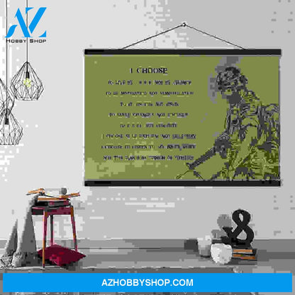 (Cv206) Hanging Canvas – Soldier.